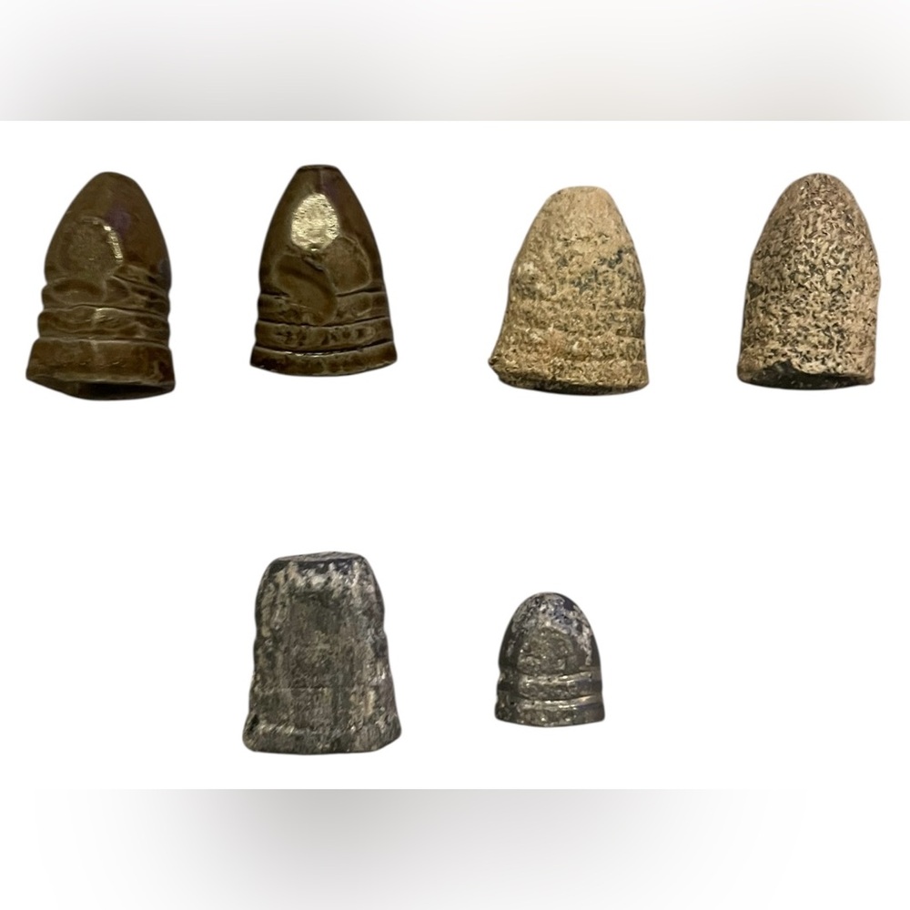 Lot of 6 Civil War-Era Bullets (Minié Balls)
